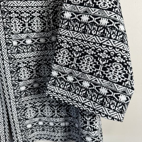CJ Banks Patterned Open Jacket Women' Size 1X Artsy Aztec Casual Career - Picture 7 of 9